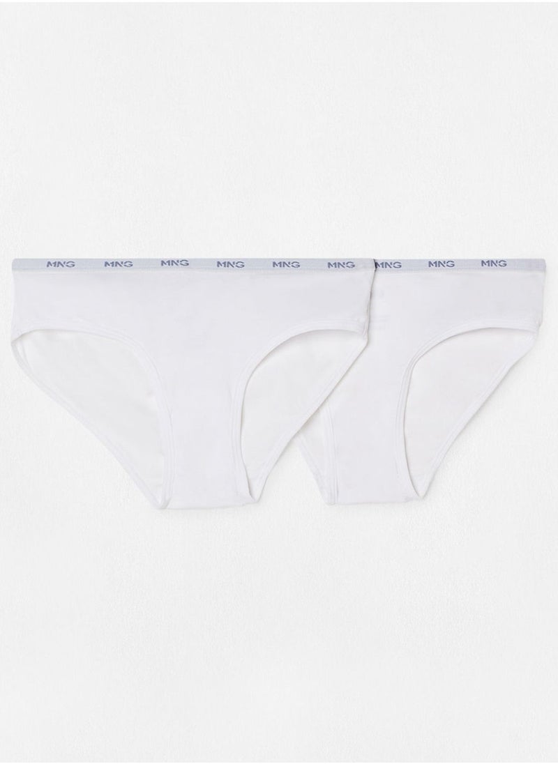 MANGO - Kids 2 Pack Blend Briefs - Image 1