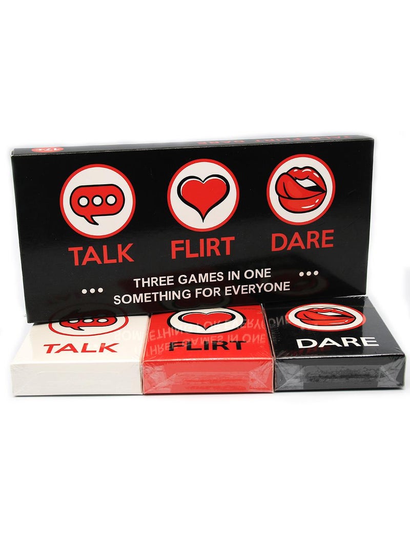 Talk Flirt Dare Question Card Game For Girls Boys Party Games - Image 1
