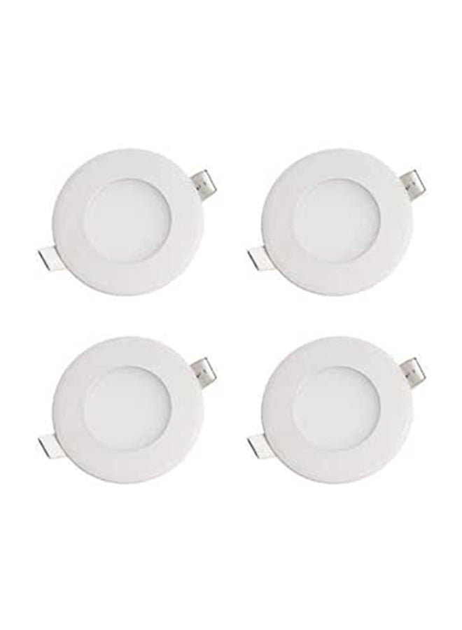 4 Piece LED Panel Spot 3 Watt White Color