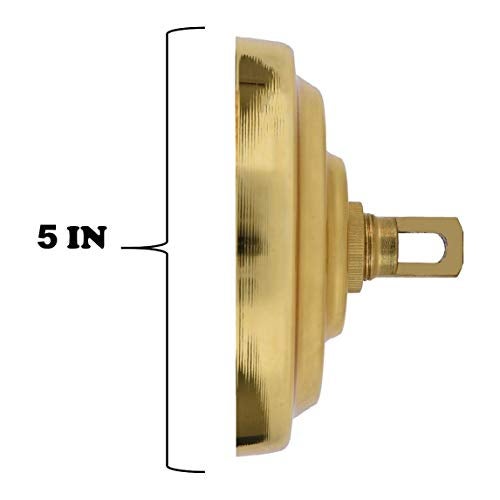 S SANGLE SOPFFY Sangle Soppfy Vingage Canopy Kit and Pendant Light Fixture Chain for Chandelier or Swag Light Fixtures,Maximum Weight of 60 Pounds, 6 feet,Heavy Duty,5 Inches Diameter (Pure Gold) - Image 3