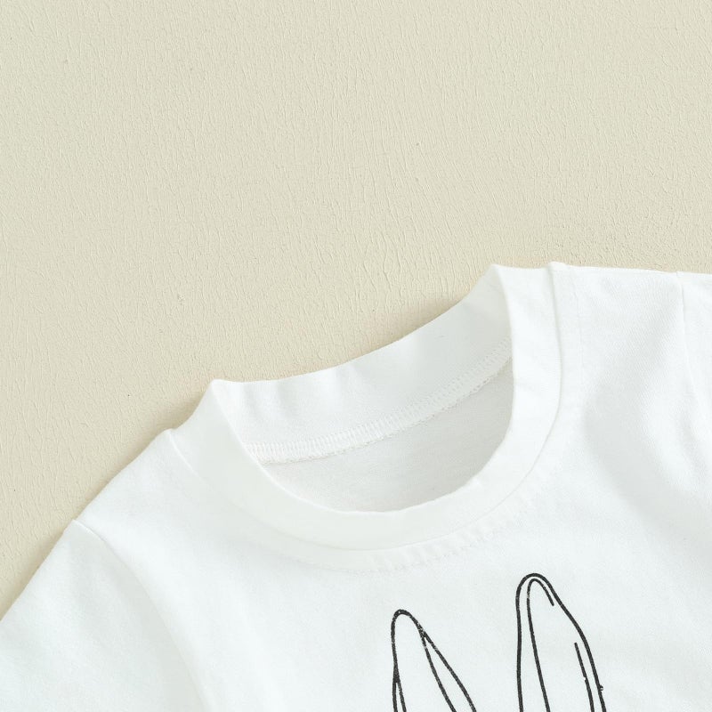 Gureui Toddler Baby Boy Easter Outfit 18-24 Months Crewneck Short Sleeve T-Shirt Top Pants Infant Summer Clothes - Image 5