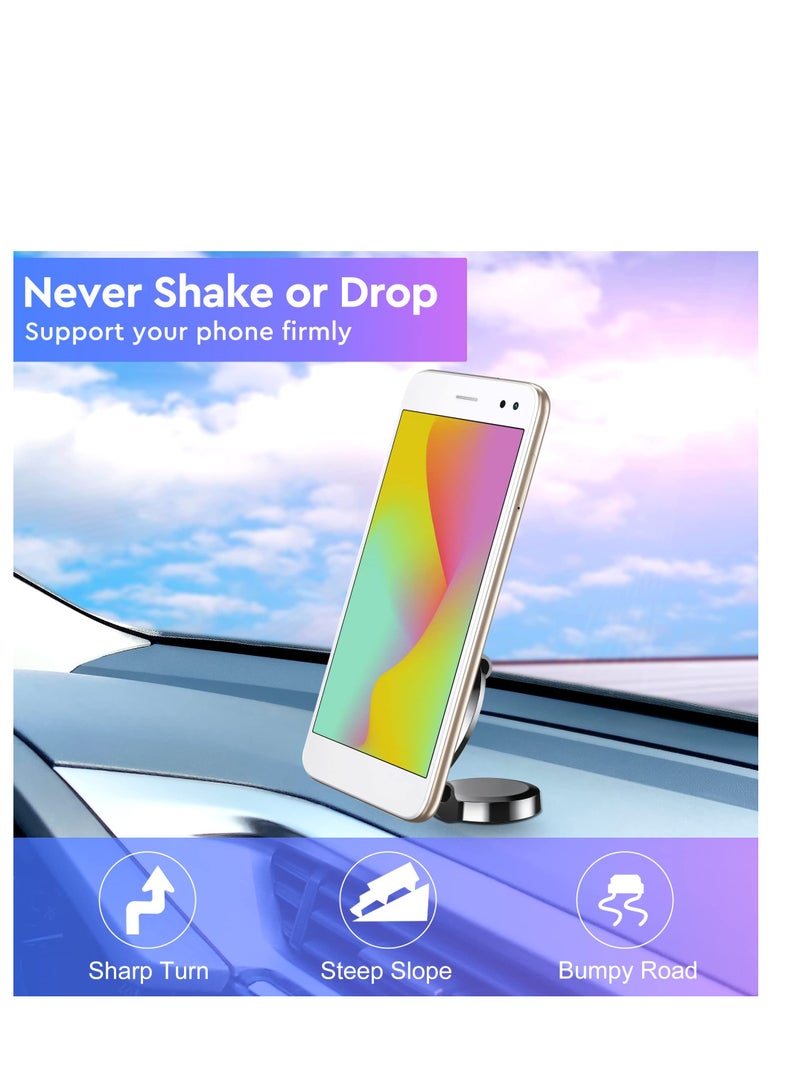 SOLARAE Magnetic Car Phone Holder, Magnetic Phone Holder for Car Dashboard, Air Vent Cell Phone Holder, Compatible with MagSafe Car Mount, Adjustable Phone Mount for iPhone 14 13 12 Pro Max Plus - Image 4