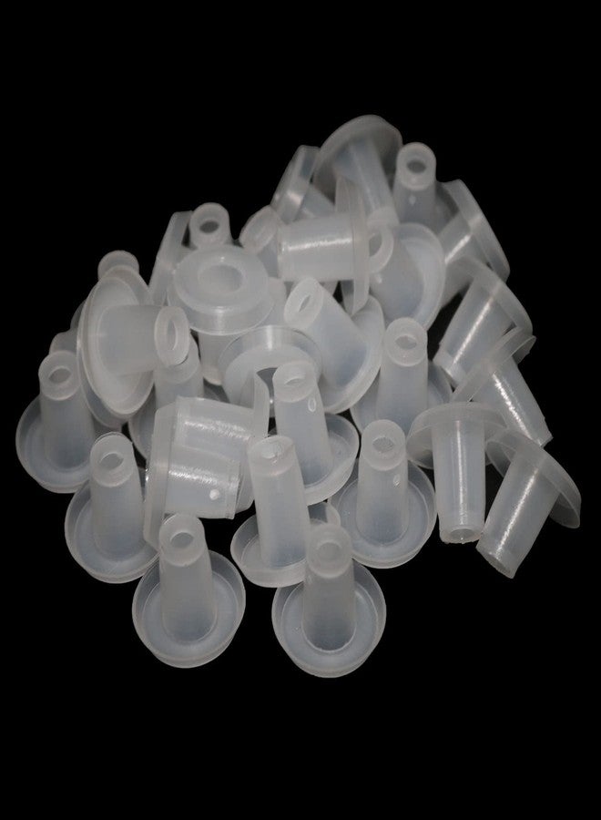 MEETOOT مجموعة MEETOOT المكونة من 30 قطعة من سدادات أزرار السكة السفلية للستائر الرأسية، سلك سلم السكة السفلية للستائر للمنزل والمتجر والمكتب وما إلى ذلك. - Image 3