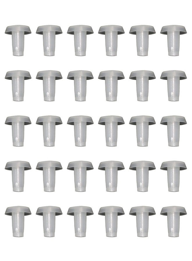 MEETOOT مجموعة MEETOOT المكونة من 30 قطعة من سدادات أزرار السكة السفلية للستائر الرأسية، سلك سلم السكة السفلية للستائر للمنزل والمتجر والمكتب وما إلى ذلك. - Image 1