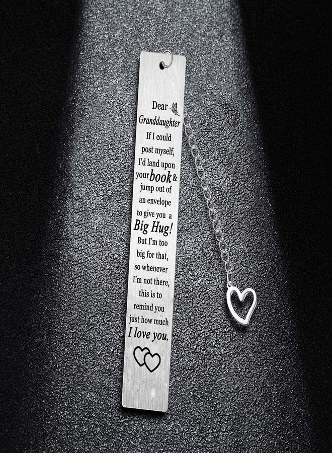 BESPMOSP I Love You Granddaughter Bookmark from Grandfather & Grandmother - Birthday & Graduation Gift Keepsake Present - Image 4