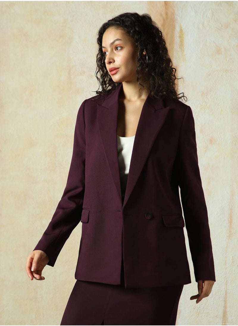 Women Wine Blazer - pzsku/Z7CF687810EF2CDF7E9F7Z/45/_/1733511482/7b8828f5-33b5-40b1-bfd6-9e37643670dd