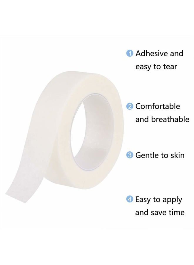 Tuparka 8 Rolls White Eyelash Tape, Adhesive Eyelash Tapes, Lash Tape for Eyelash Extension Supply, 9M Each Roll - Image 2