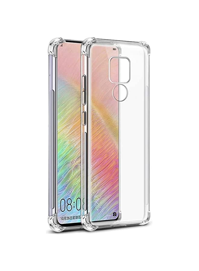 IAF حافظة لهاتف هواوي ميت 20X غطاء خلفي وسادة هوائية سيليكون ناعم مضاد للصدمات مضاد للخدش غلاف واقي لحواف هاتف هواوي ميت 20 X 5G