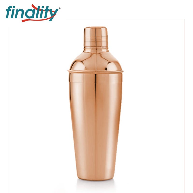 finality Stainless Steel Copper with Black Ice Bucket with Lid 175 Liter Ice Tong Peg Measure 750 Ml Deluxe Cocktail Shaker 4 Pc Bar Set - Image 4