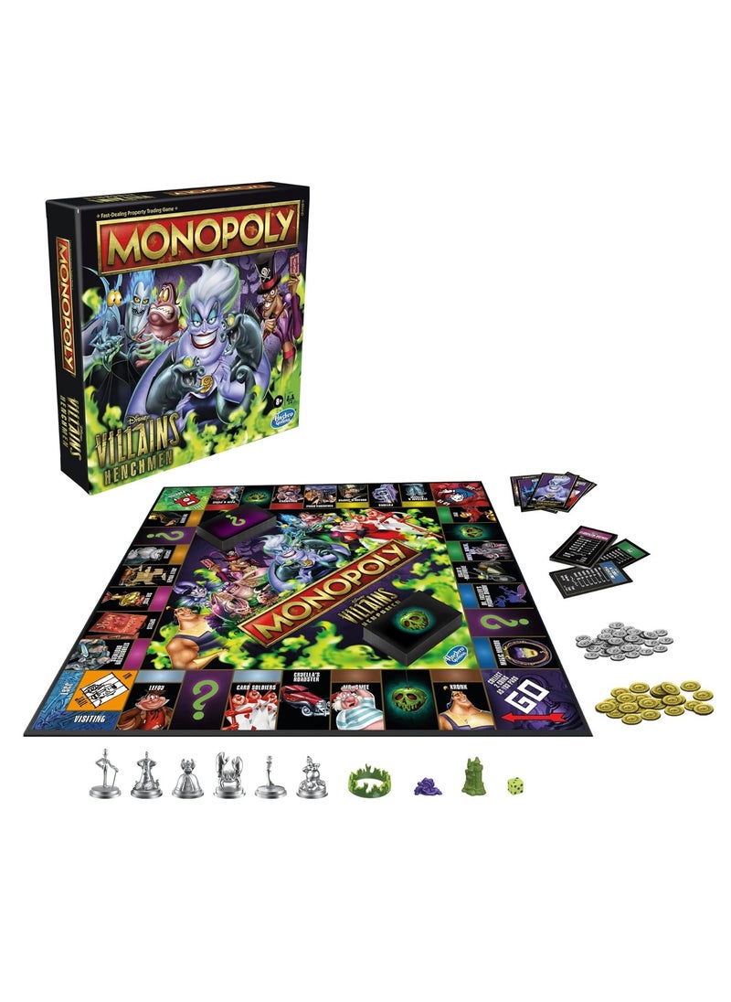 Hasbro/Disney Hasbro Gaming Monopoly: Disney Villains Henchmen Edition Board Game – Fun Family Game for Kids 8+ | Disney Monopoly for Kids | Board Games for Family Game Night  - Image 1
