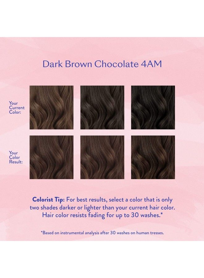 esalon Permanent Hair Color & Hair Dye Complete Kit Dark Brown Chocolate Personal Colorist Kit For Up To 100% Gray Coverage For All Hair Types Professionalgrade Ammoniafree Hair Dye - Image 5