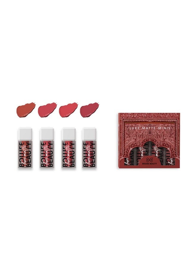 Boujee Beauty Mini Liquid Lipstick Combo - Shehzadi | 4 Matte Mini Lipsticks in 1 Combo (ML101) - Image 3