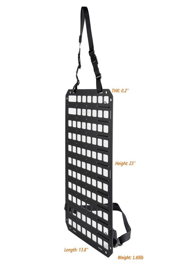 TACNEX Rigid MOLLE Panel for Car Seat Back Organizer Vehicle EDC Tactical Gear Holder Pouch Holster Mount Rack Modular Storage Plate Auto Interior Accessories for Truck Pickup SUV Van - Image 3