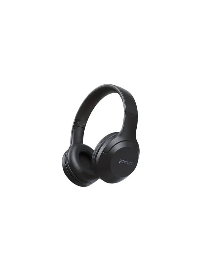 Picun B-01S Wireless Headphones, HD Stereo Sound Over Ear Headphones with Built-in Microphones, Deep Bass 46 Hours Playtime, Headset HiFi Stereo Foldable Lightweight Headset, TF/For Cellphone/PC/Home.