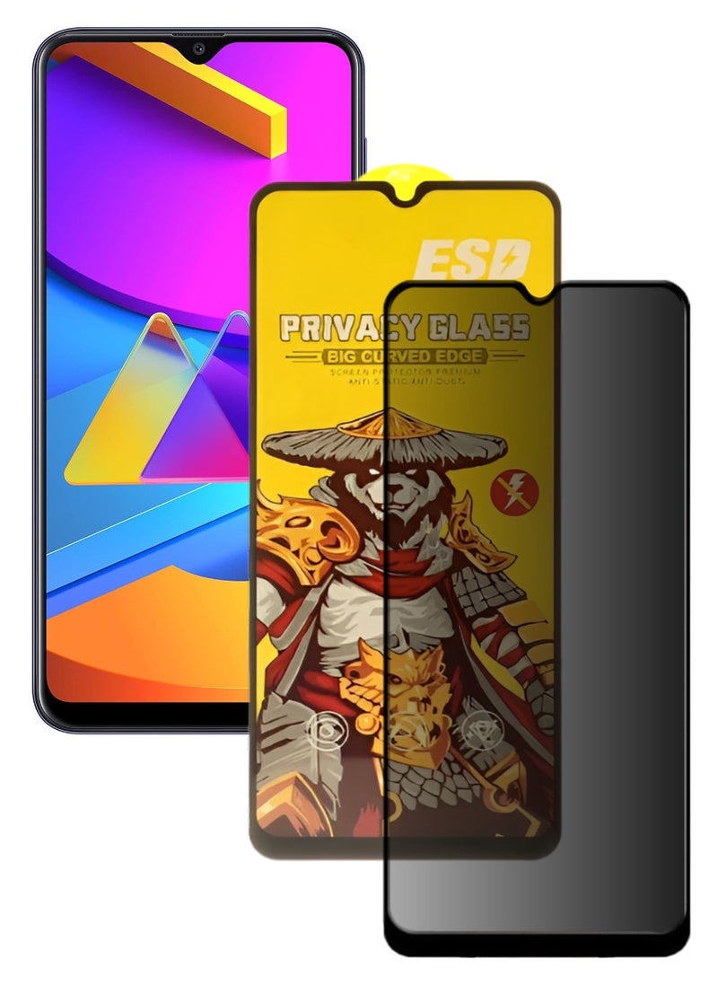 ESD Tempered Dustproof Privacy Glass Screen Protector Compatible For Samsung Galaxy M10s - Image 1