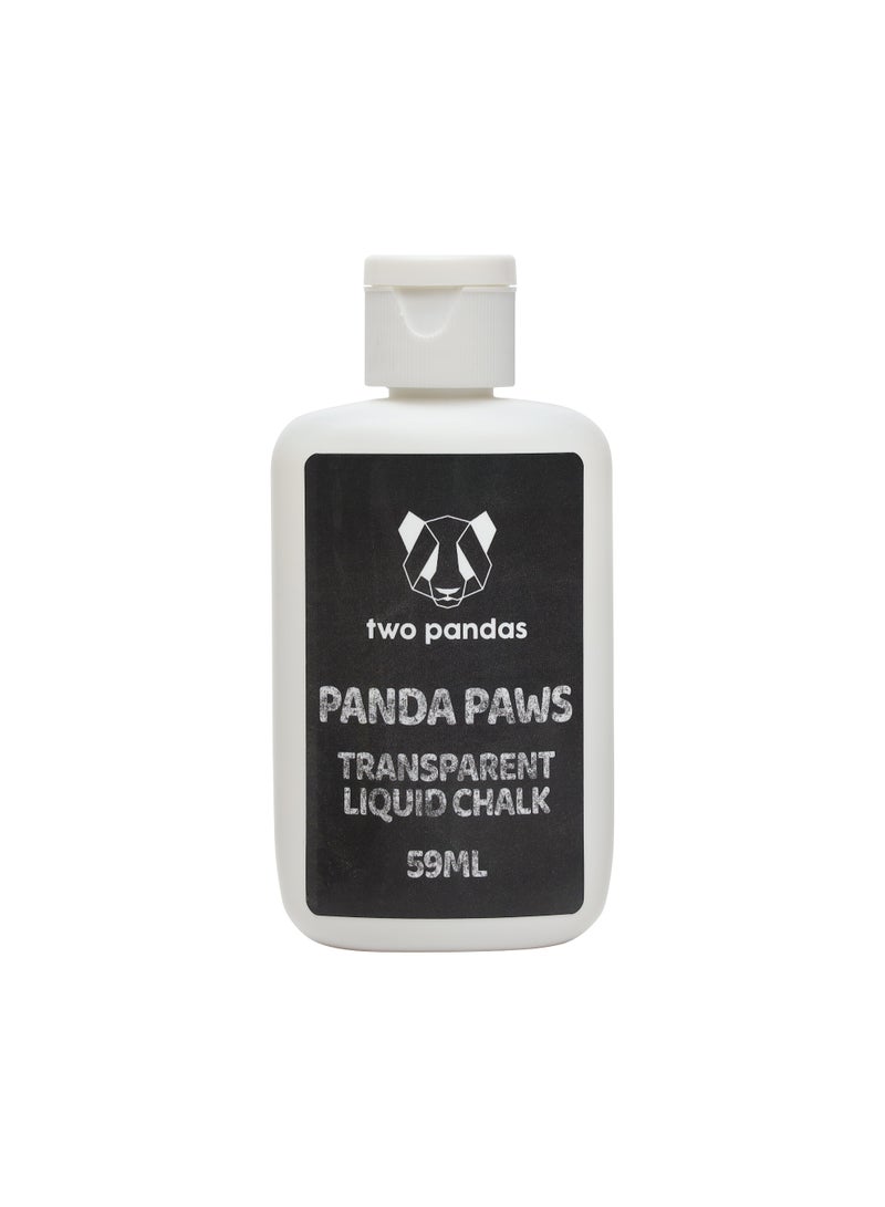 Two Pandas Transparent Liquid Chalk | Liquid Grip For Pole Athletes, Gymnastics & Aerial Hoop  Extra Strength, Clear Formula For Use On Hands, Inner Elbows, Inner Knees, Etc... - Image 1