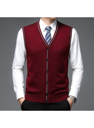 Mens Navy Wool Blend Sleeveless Vest B9061 Fuchsia - pzsku/Z7CF6E7B3953AF09DF2DAZ/45/1746196695/d9836a81-120e-4e6f-9b34-d1926f4e2350