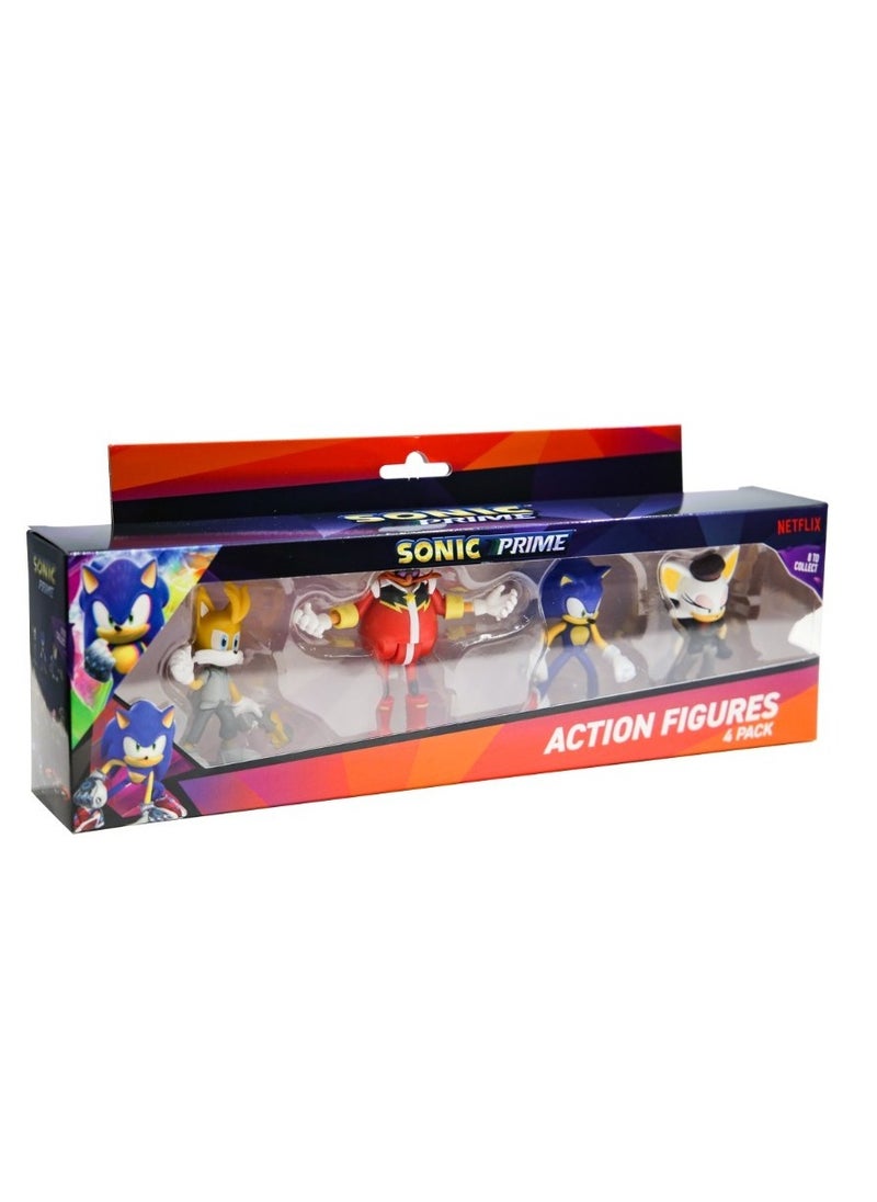 SONIC - Sonic Articulated Action Figures  4 Pc In Pack Box - Image 1