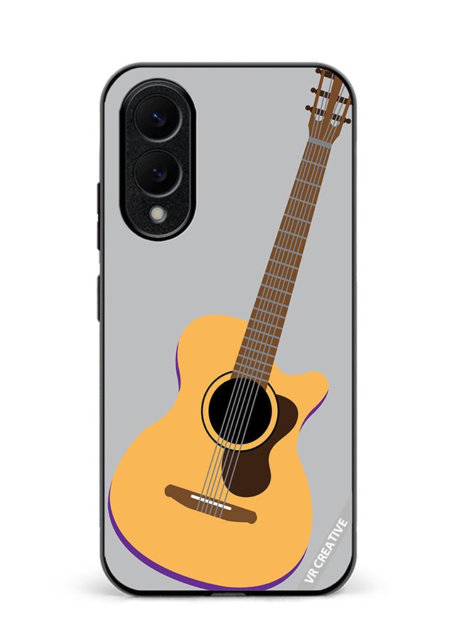 VR CREATIVE Protective Case Cover For Samsung Galaxy S25 Edge Guitar Musical Design Multicolour