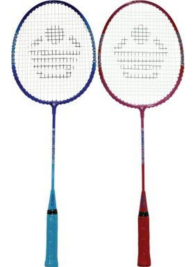 Cosco CB-80 Aluminium, Steel Badminton Twin Racket-Full