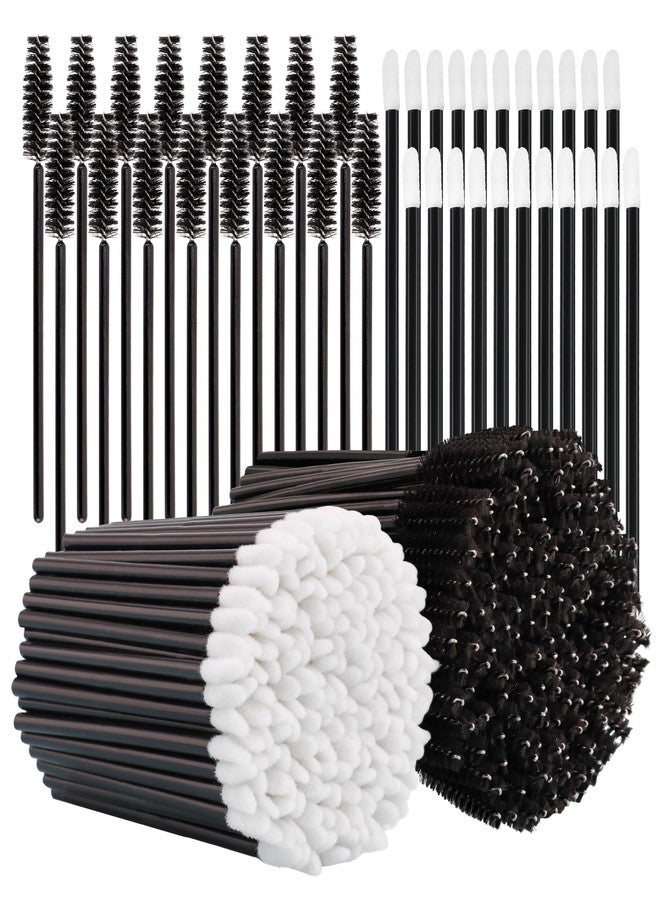 KICOSY 400PCS Disposable Makeup Applicators - 200 Lash Spoolies & 200 Lip Brushes - Ideal for Makeup Artists, Daily Use & Beauty Routines - Image 1