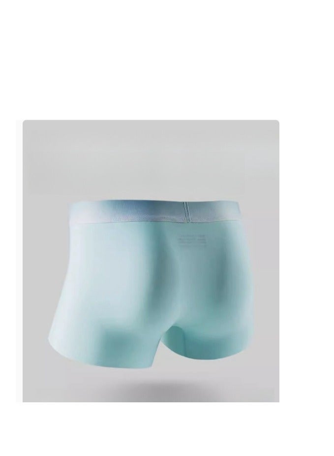 MIIOW (Three piece set) Ice Silk Men's Underwear Summer Thin New Flat Corner Pants Men's Trackless One Piece Four Corner Shorts  - Image 3