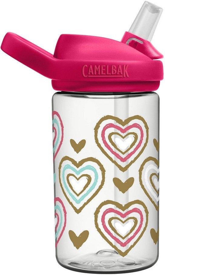 CAMELBAK Eddy+ Kids Bpafree Water Bottle With Straw 14Oz Hearts  - Image 4