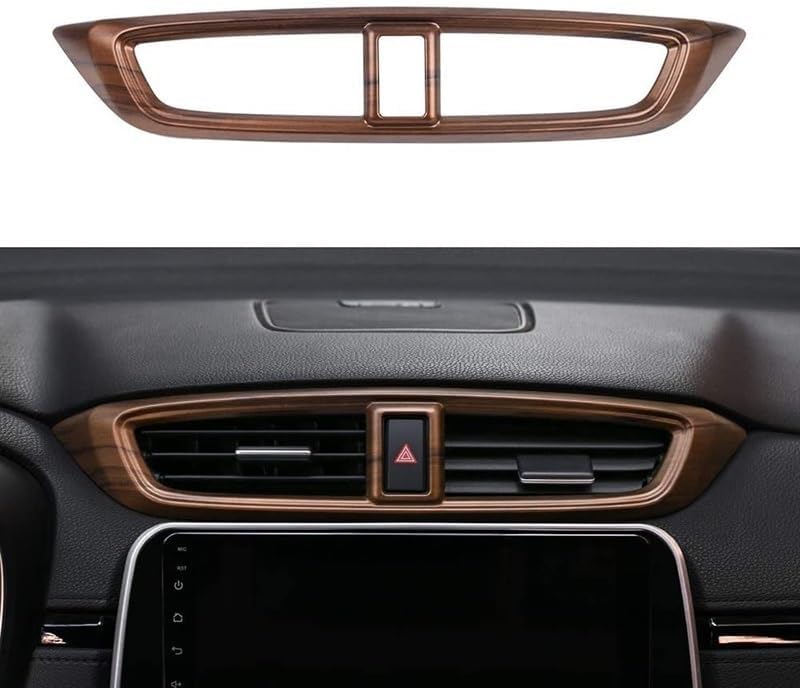DEMULAX Peach Wood Grain Air Vent Trim for CR-V 2017-2020 - Image 2