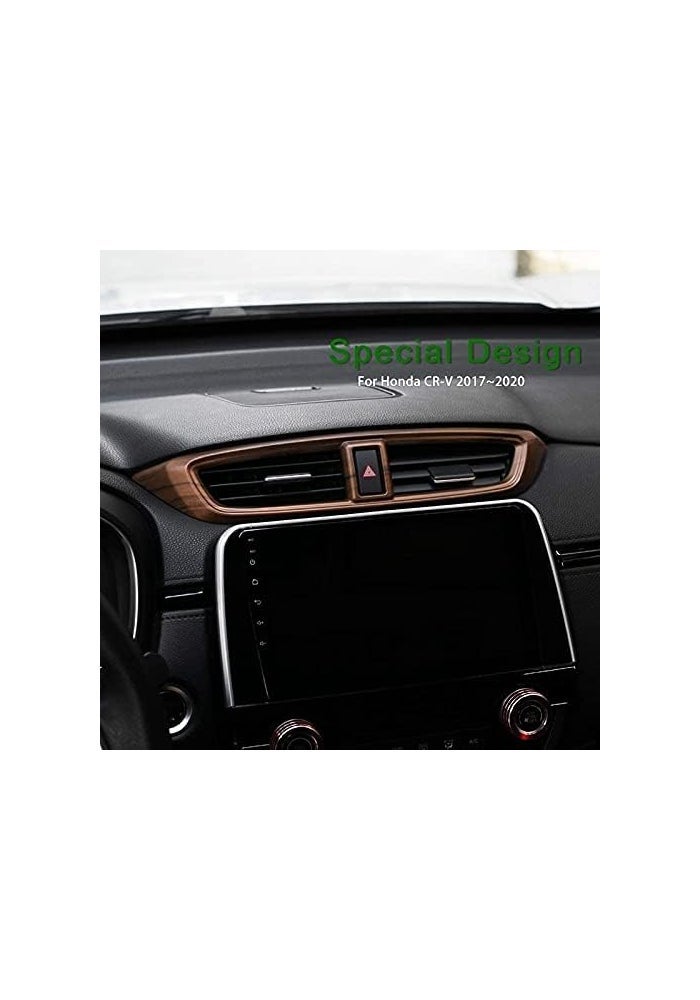 DEMULAX Peach Wood Grain Air Vent Trim for CR-V 2017-2020 - Image 3