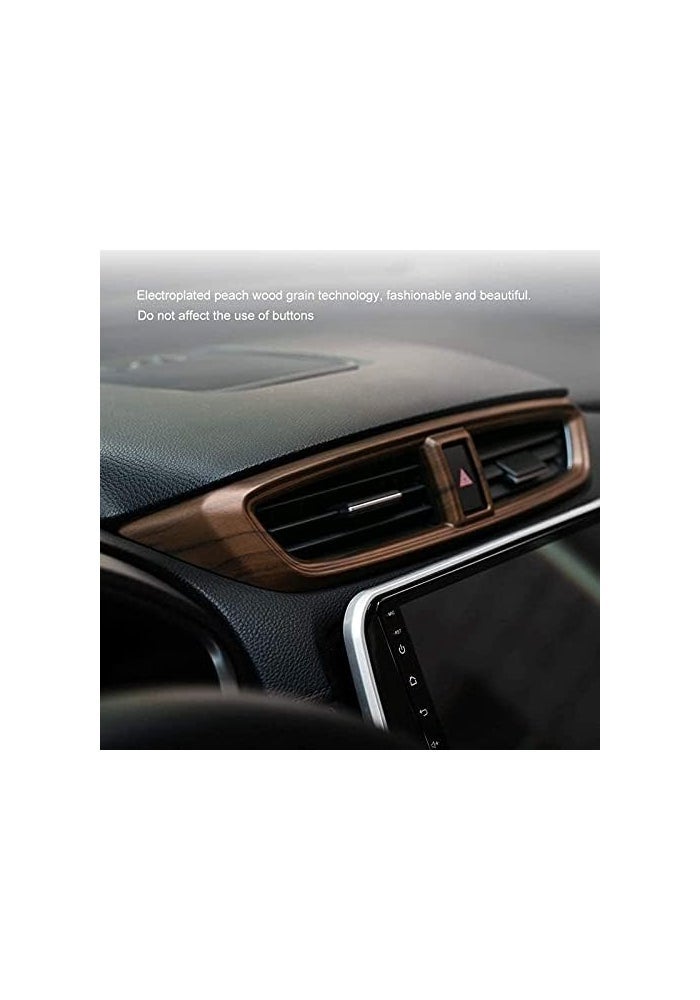 DEMULAX Peach Wood Grain Air Vent Trim for CR-V 2017-2020 - Image 4