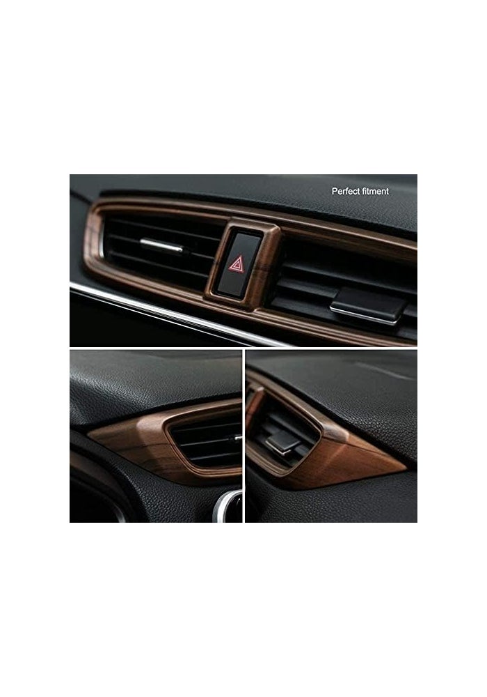 DEMULAX Peach Wood Grain Air Vent Trim for CR-V 2017-2020 - Image 5