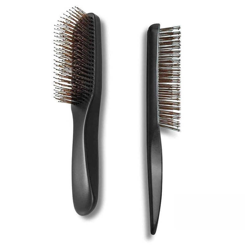 Uffy Dual Nylon Bristle Detangling Hair Brush for Women Wet Dry Hairbrush Detangler Suitable for Curly and Thick Hair Blow Drying Smoothing Product Multifunctional for All Hair Types