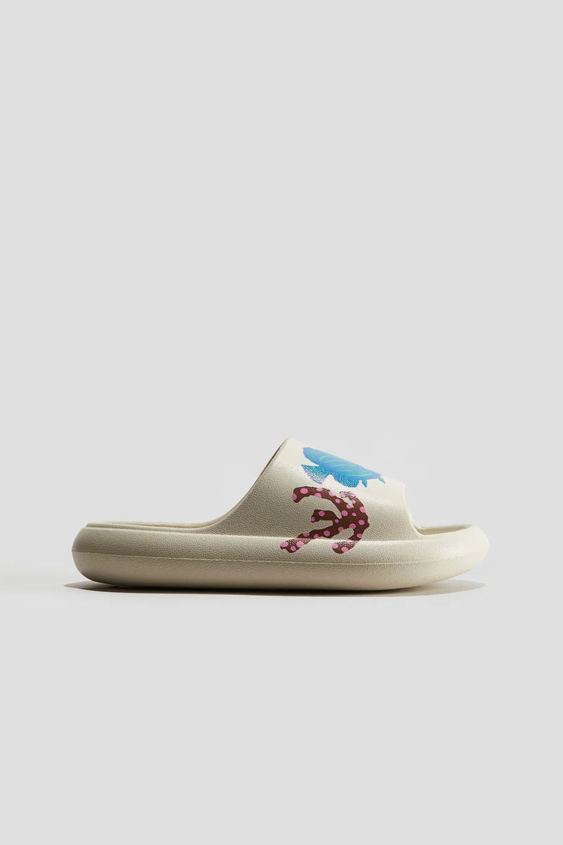 H&M Print-motif chunky pool shoes