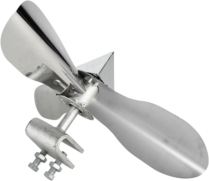 klarako Bird Pigeon Crow Repeller Drive Away Bird Stainless Steel Crow Bird Deterrent Scarer Wind Deterrent for Iron Towers Outdoor Lawn Home Farm, Large - Image 1