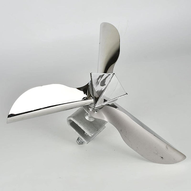 klarako Bird Pigeon Crow Repeller Drive Away Bird Stainless Steel Crow Bird Deterrent Scarer Wind Deterrent for Iron Towers Outdoor Lawn Home Farm, Large - Image 5