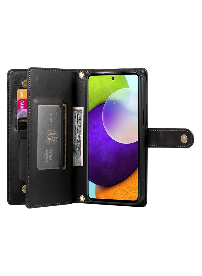 إيروريكس جراب لهاتف Samsung Galaxy A52 5G / 4G / A52s مع محفظة جلدية بسحاب وتسع فتحات للبطاقات - Image 3