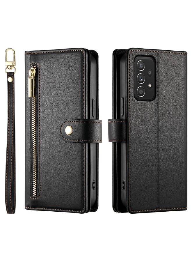 إيروريكس جراب لهاتف Samsung Galaxy A52 5G / 4G / A52s مع محفظة جلدية بسحاب وتسع فتحات للبطاقات - Image 2