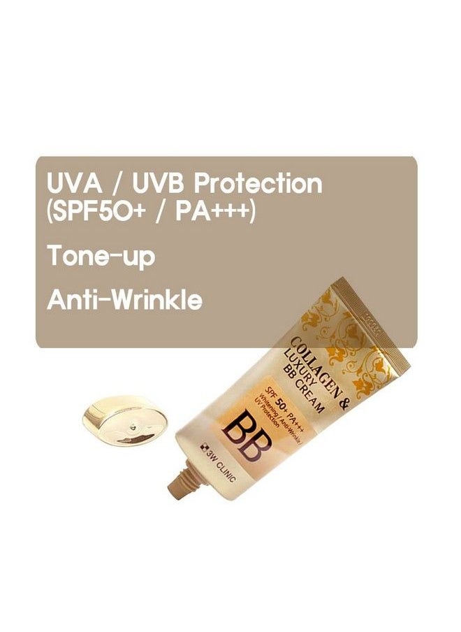 3W CLINIC Collagen & Luxury Gold Bb Cream 1.69Oz Spf50+/Pa+++ Wrinkle Care  - Image 4