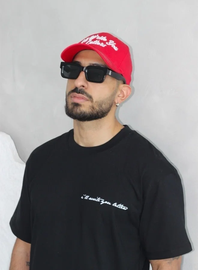 ال رايت يو لترز Black Panda Logo Tee