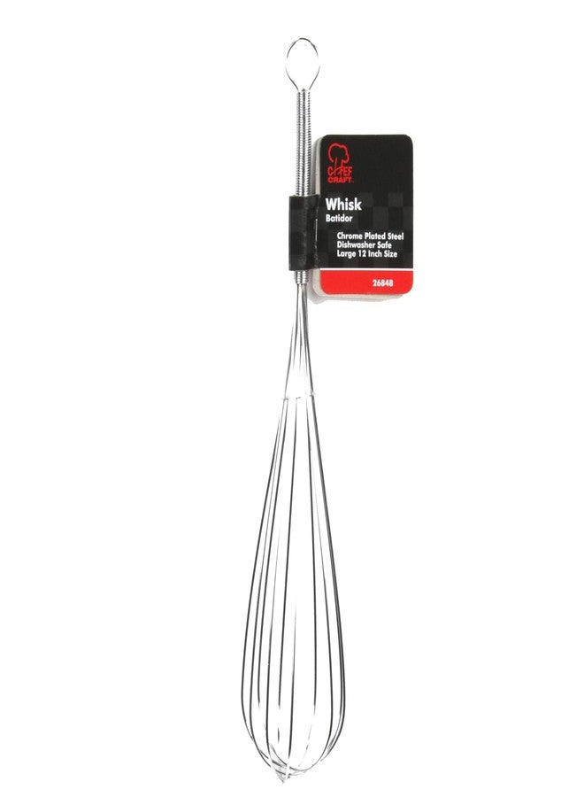 Chef Craft Classic Stainless Steel Sturdy Whisk, 12 inch, Chrome - Image 3