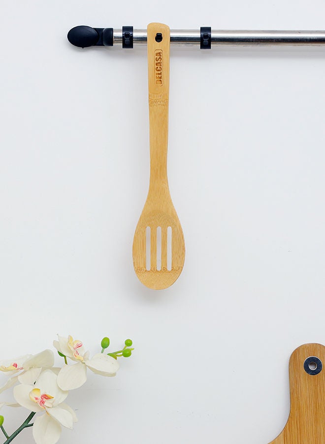 DELCASA ملعقة خيزران مشقوقة للطهي والقلي DC2099 - Image 5