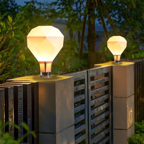 kinis polyvinyl chloride Milky Jarkan Classic Lamp/Gate Light/Outdoor Lamp/Outdoor Light/Pillar Light at Entrance Outdoor Home, Office, Restaurant etc. (Pack of 2, Without Bulb) - Image 1