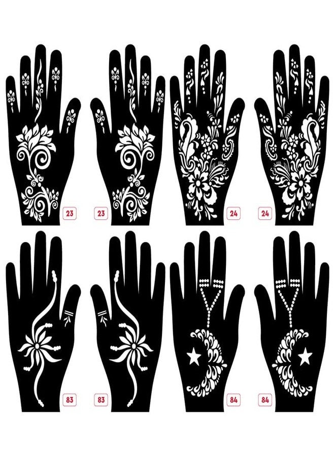 Apcute Stencil mehndi design for hands Latest Mehandi Design Stencils for Girls, womens, kids, unisex Design NO - Apcute-New-23-24-83-84 - Image 1