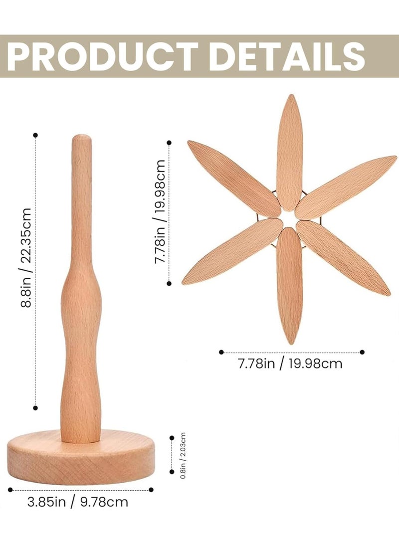 فالمر حوامل خشبية للاطباق الساخنة، مجموعة حوامل على شكل شجرة الكريسماس ووسادات ساخنة، قواعد اكواب خشبية للاواني الساخنة والمقالي، مجموعة قواعد اكواب خشبية للمطبخ وديكور العطلات - Image 5