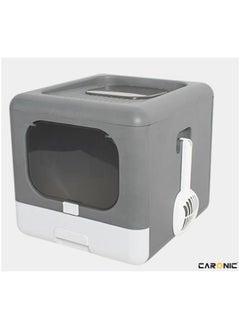 CARONIC Pet Litter Box Fully Enclosed Foldable Litter With Pets Litter Scoop Portable cat and dog Litter Enclosure Fully Enclosed Foldable Splash  - Image 1