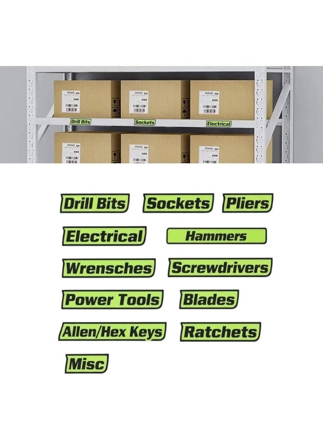 8-Piece Magnetic Toolbox Labels, 3D Printed Personalized Magnets, for Toolbox Organization, Easy-to-Read, Universal Organizing Accessories, Reusable Labels for Steel Trolley (Label Content Sent Randomly) - Image 3