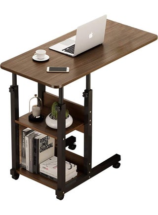Side Table NAN C-Shaped, Metal Frame MDF Simple Tea for Hotel Famous and Famous Special-Shaped Table, White/Walnut Color - pzsku/Z7CF79EDC8FADC96E82C2Z/45/_/1698850710/7d5336e1-24b0-4986-8408-2a8e3690ae4b