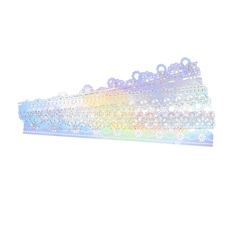 10Pcs Lace Decorative Trim for DIY Scrapbooking Card Making Journaling and Art Projects - Image 2