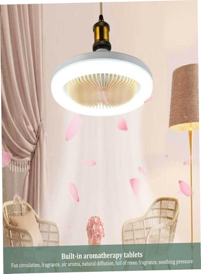 AROAQ Ceiling Fan for Bedroom, Ceiling Fan with Light and Remote Control, Modern Dimmable E27 LED Smart Ceiling Fan, 3 Wind Speed Ceiling Fan - Image 5