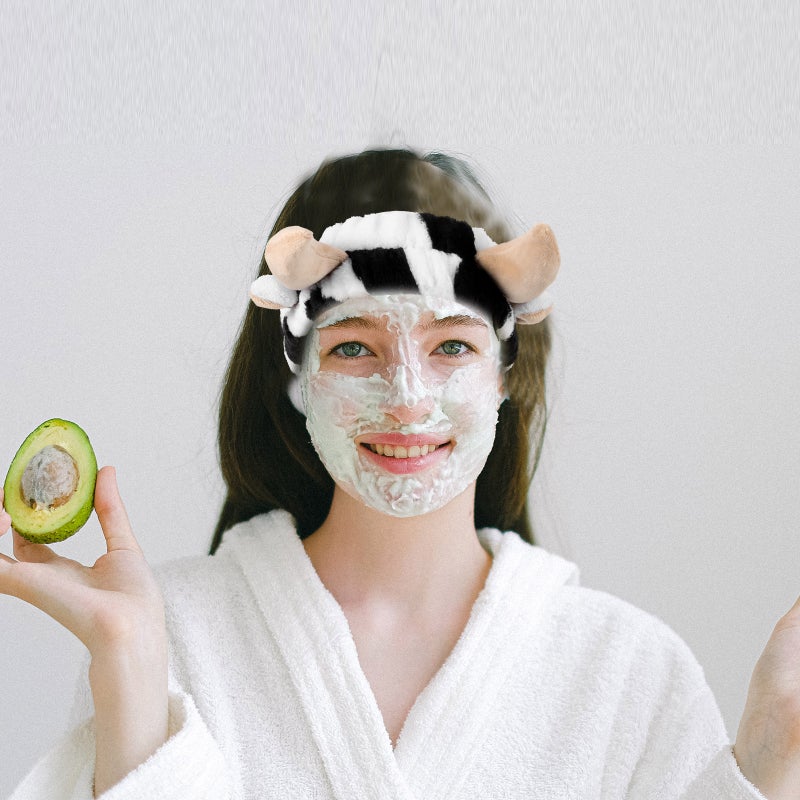 Face Washing Headbands with Animal Ears for Makeup and Spa Use, Absorbent Fabric - Image 4